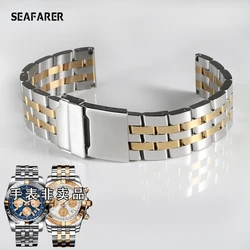 316 Stainless Steel Watch Strap for Citizen Breitling Panerai Omega Tissot Men's Steel Watchband Accessories 22 24mm Wrist Strap