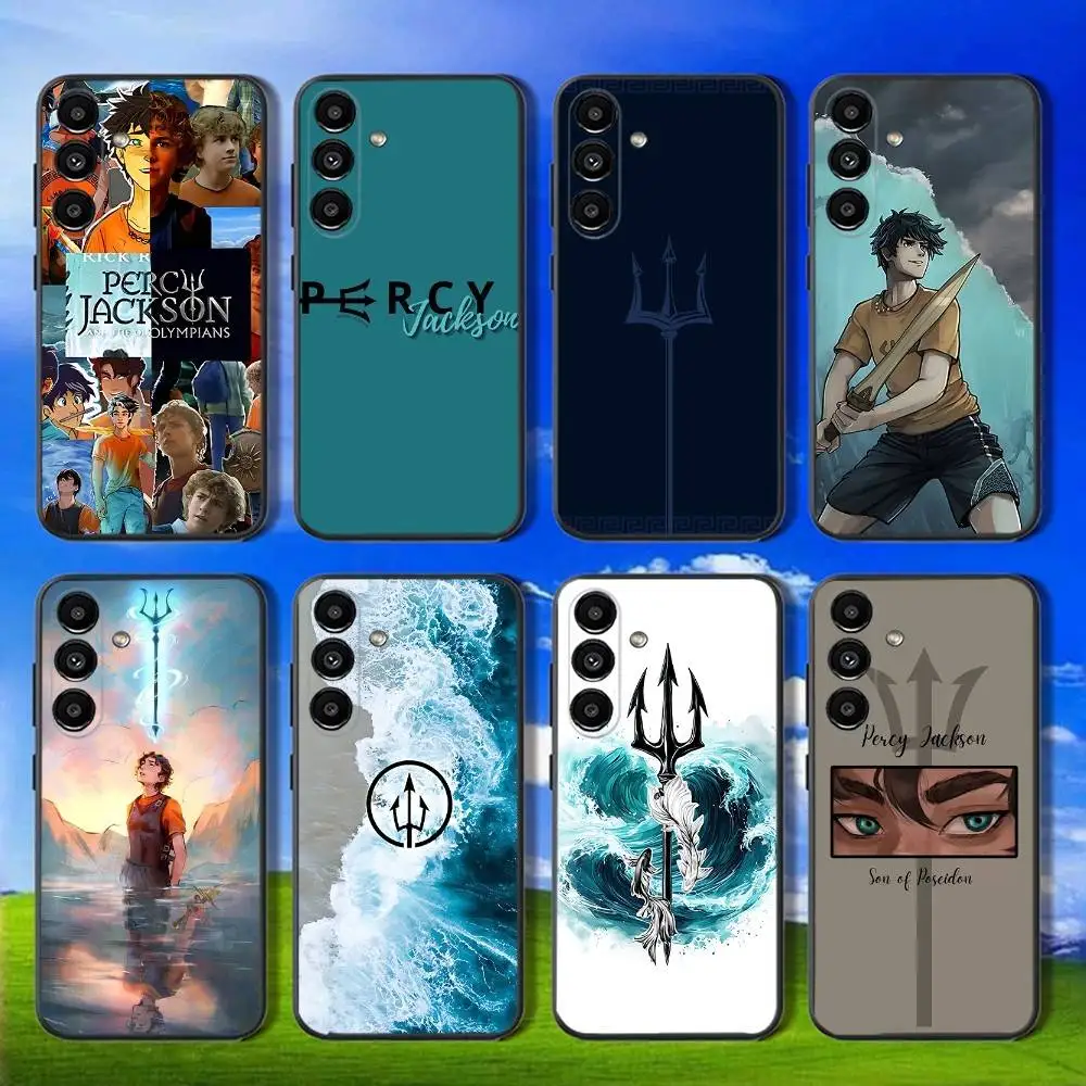 Funda de teléfono P-Percy J-Jackson Poseidon para Samsung Galaxy A13, A21s, A22, A31, A32, A52, A53, A71, A80, carcasa negra suave