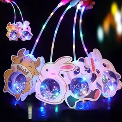 10pcs Light portable lanterns children's toys Halloween LED Chinese traditional lantern Chinese new year lanterns festival gift