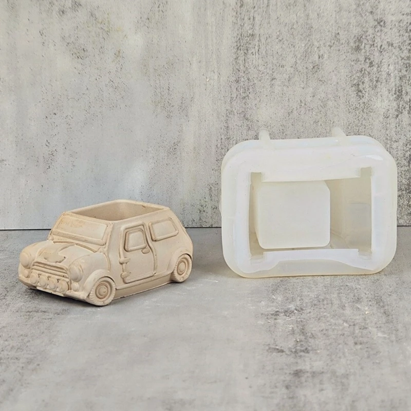 3D Bus Shaped Planter Mold Silicone Flowerpot Molds Concrete Mould DIY Vase Epoxy Resin Mold Flower Pots Crafting Dropship