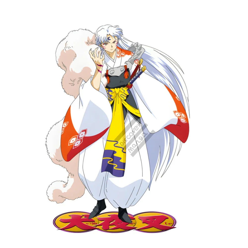 

Anime Figure Inuyasha Sesshoumaru 15cm Acrylic Standing Sign Model Quadratic Sided Plate Desk Decor Fans firend Toy Gift