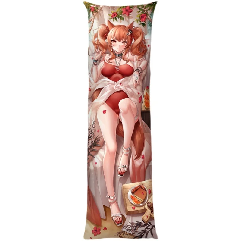 Game Arknights Angelina Dakimakura Hing Body Case Cosplay Japanese Anime Otaku Pillow Cover Xmas Gifts