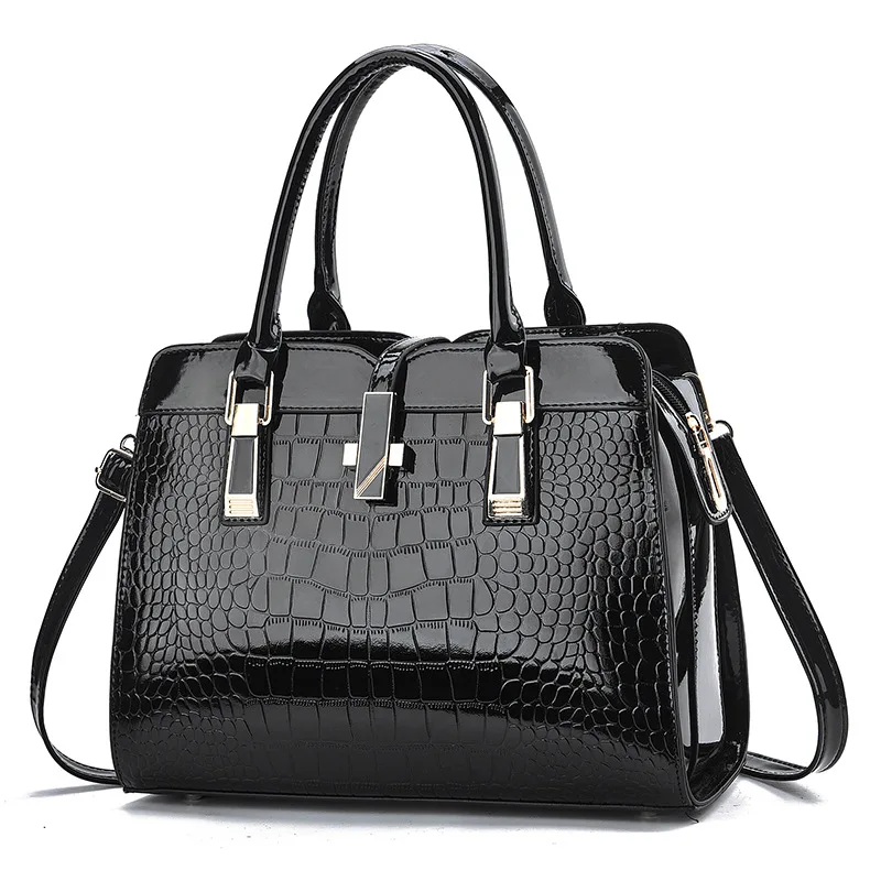 Luksusowa markowa designerska torebka damska z dużą pojemnością pojedyncza torba na ramię Crossbody wzór krokodyla torba na ramię dojazdowa