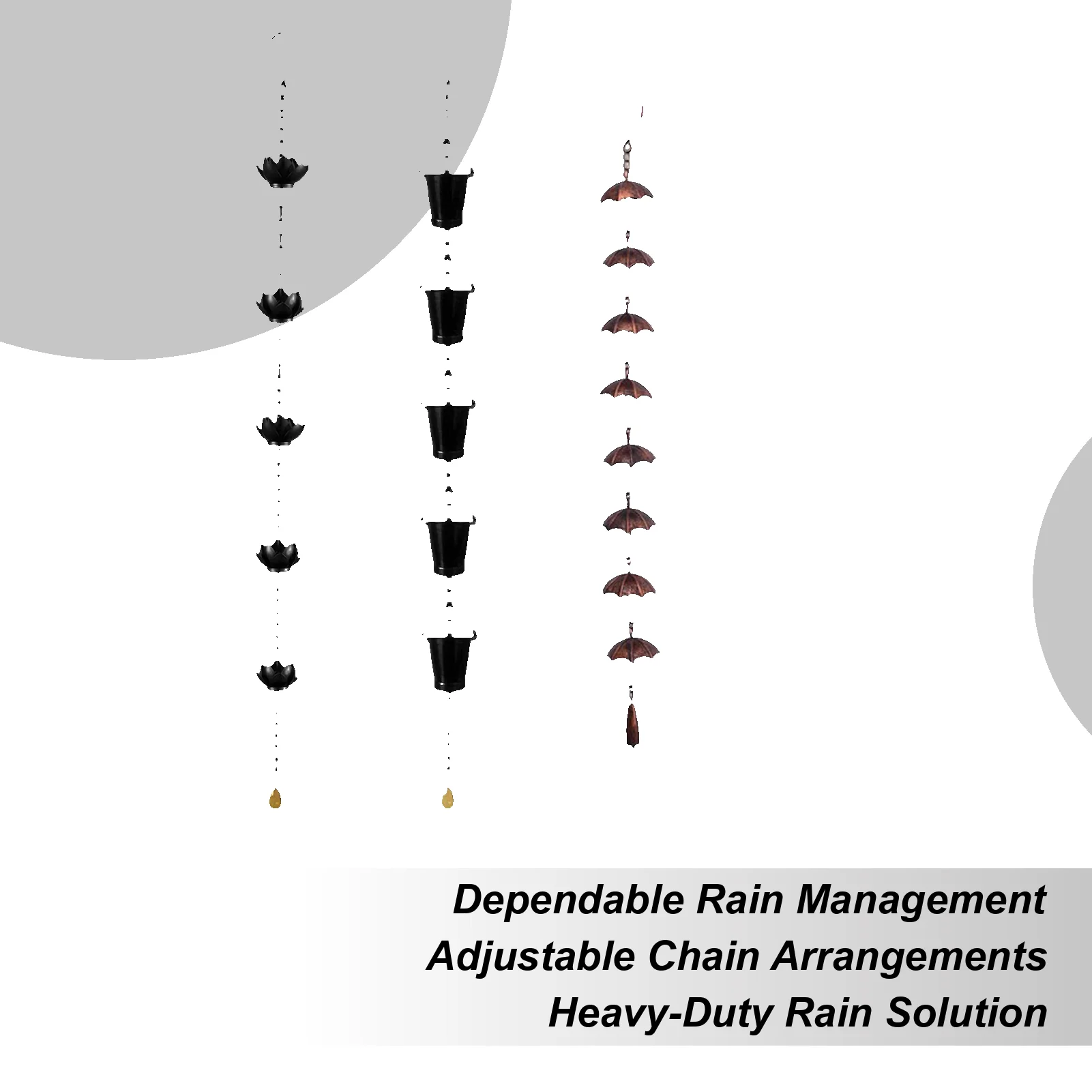 

Rain Chains For Gutters Garden Decor Rain Catcher Hangable Gutter Chain Ornaments For Homeowners Backyard Landscape Architects