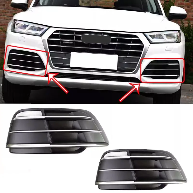 Voor Audi Q5 S-line mistlamp frame 2018 2019 2020 honingraat acc cover racing grills cover onderste mesh