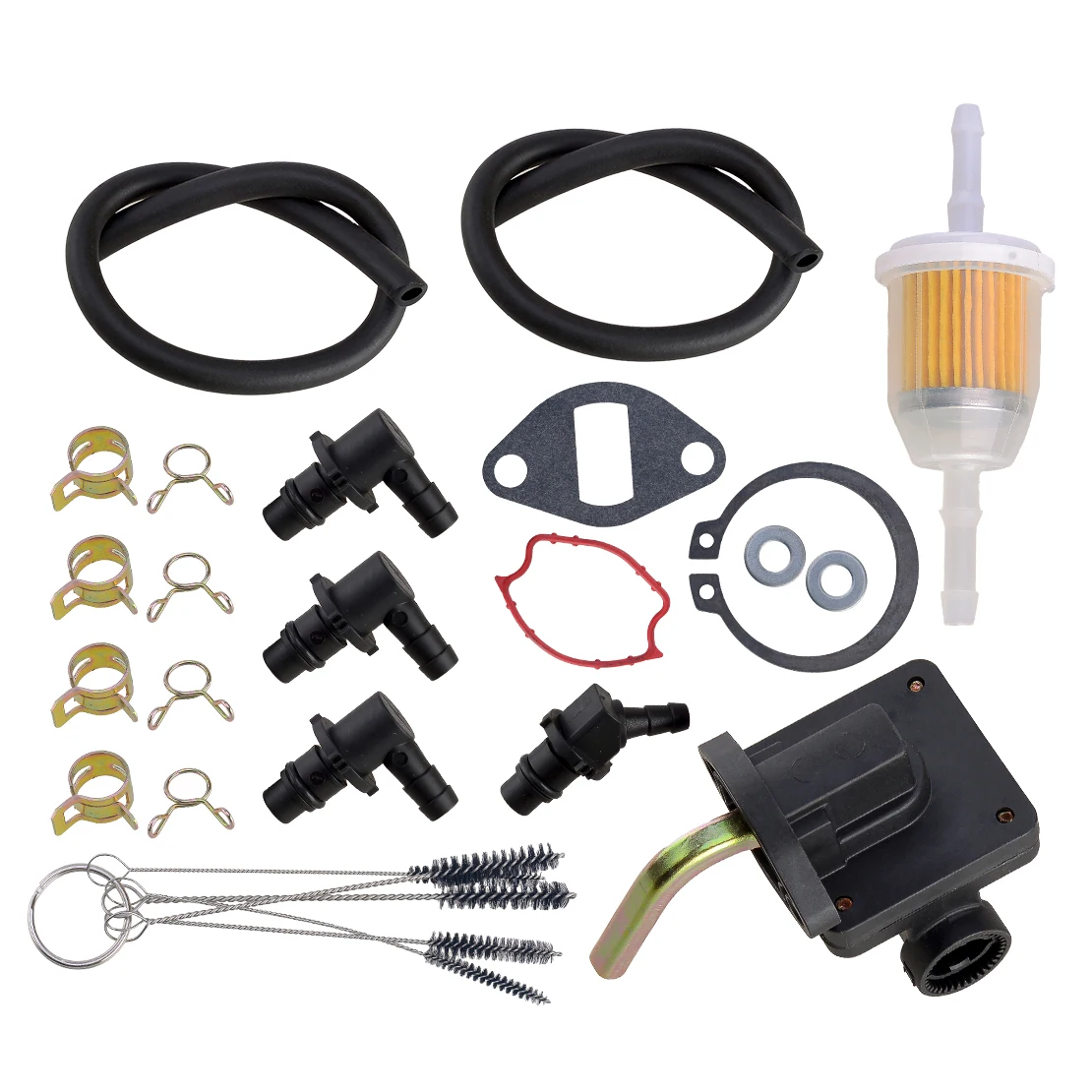A-235845-S A-236205-S Fuel Pump Filter Hose Brush Kit Fit for Kohler 10HP 12HP 14HP 16HP K241 K301 K321 K341 A-236207 AM134269