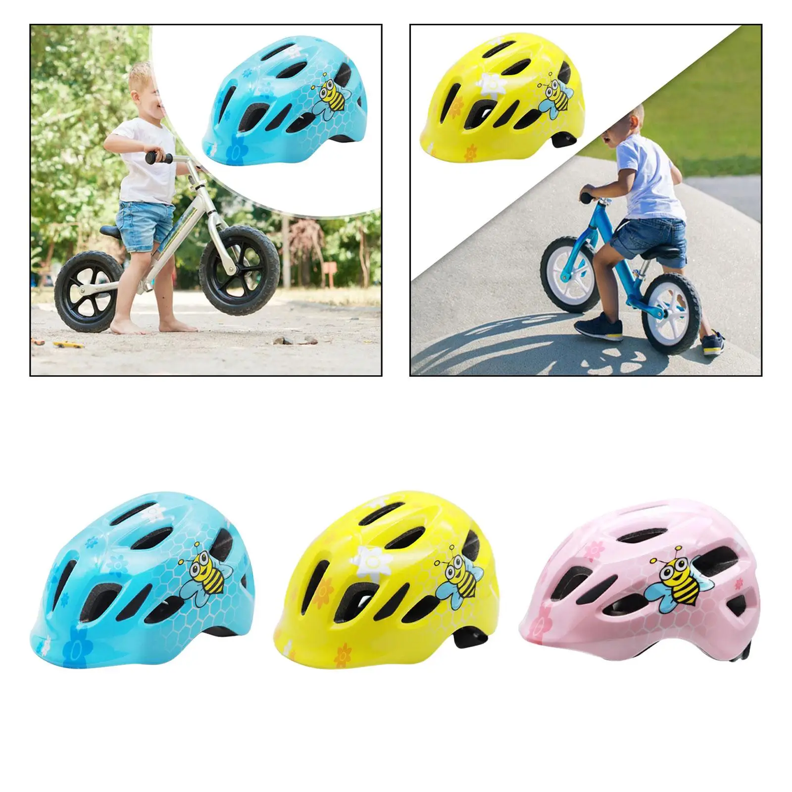 Children Bike Helmet Roller Skating Boys and Girls Head Circumference 48cm-53cm Fashion Fits Child 3-10 Years Old Bike Helmet