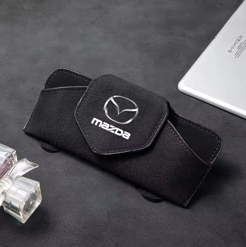 

Car Sun Visor Glasses Box Sunglasses Clip Card Ticket Holder For Mazda 6 3 CX5 5 2 323 CX7 Demio Atenza Axela MX30 CX30 CX3 MX5