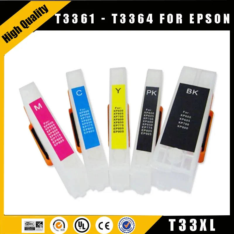 

einkshop 33 T33xl Refill ink cartridge T3351 T3361 - T3364 For Epson xp530 xp900 xp830 xp645 xp635 xp630 xp540 xp640 ARC Chip