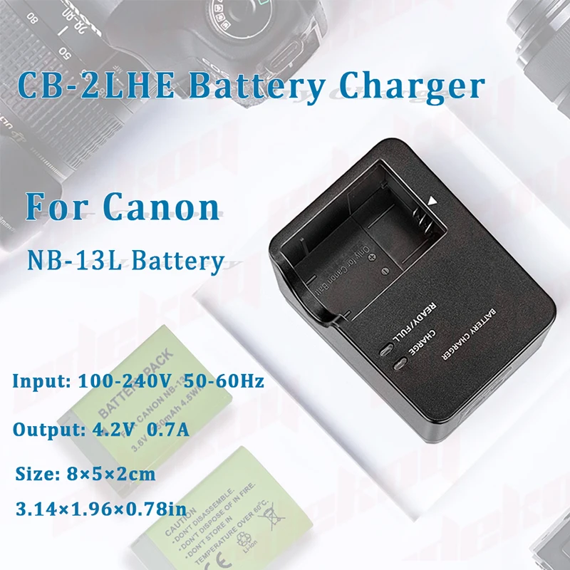 CB-2LH CB-2LHT CB-2LHE Battery Charger For Canon G5x G7x G9X Mark II Sx620 Sx720 Sx730 Sx740 HS Camera NB-13L Battery Charger