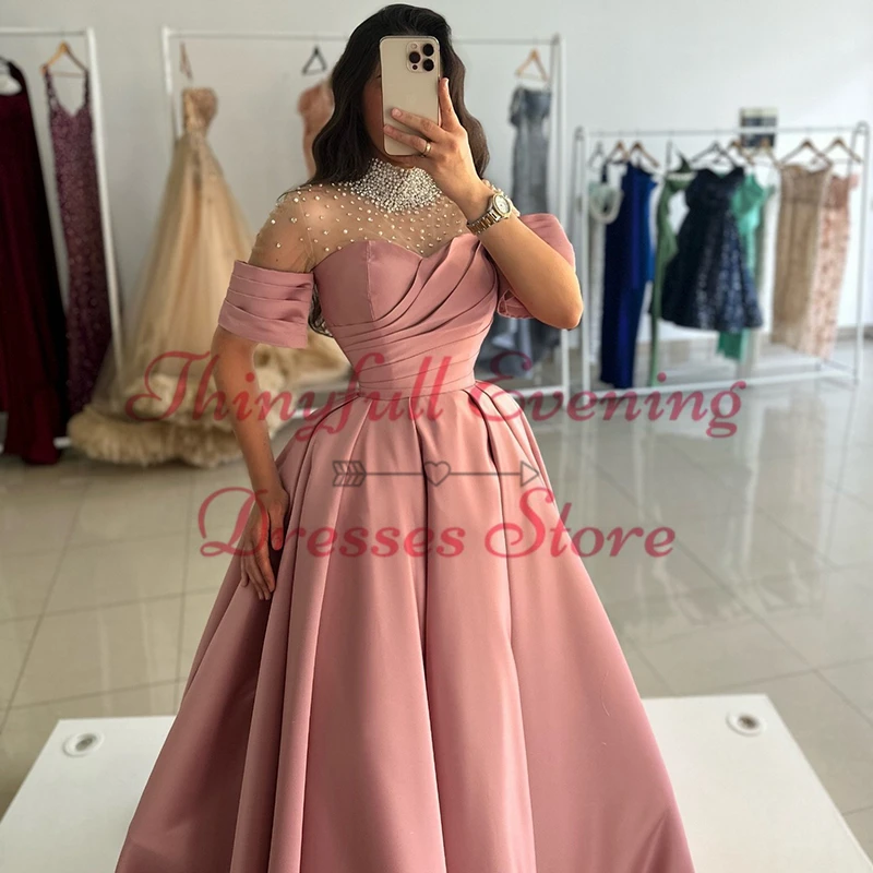 Thinyfull Sexy A-Line Prom Evening Dresses Saudi Arabia Sweetheart Beading Party Dress 2025 Night Cocktail Prom Gown Customized