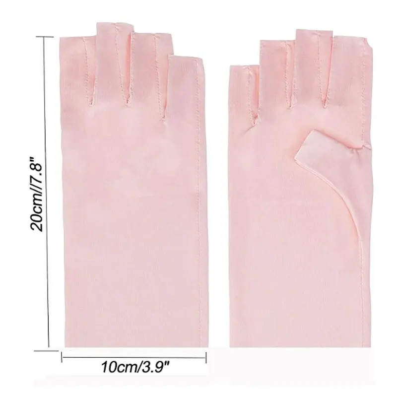 Guantes sin dedos para mujer, guantes de protección UV de verano, guantes finos y sedosos de hielo, guantes de conducción con protección solar, Unisex