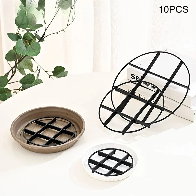 10Pcs Bottom Of Flowerpot Cushion, Tray Cushion, Anti Rot Root Tray, High Base Cushion, Foot Support Bracket, Ventilated And Bre