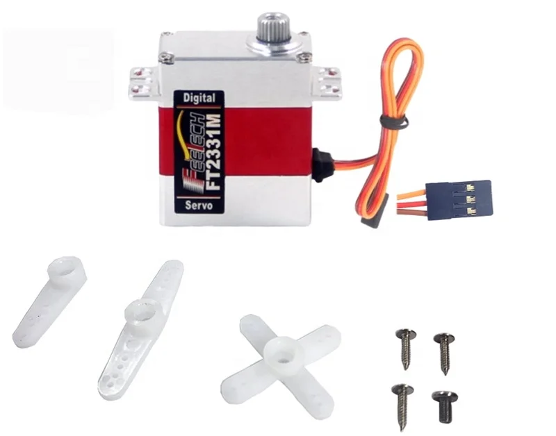 Feetech FT2331M TR4 미니 7.4V 3.5KG 디지털 서보 방수 25T 메탈 기어 TRX4 RC 헬리콥터 쿼드콥터 차량 모델 수신기