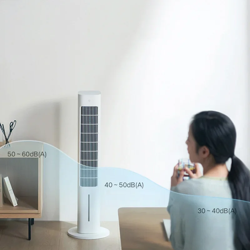 XIAOMI MIJIA Smatr Evaporative Cooling Fan Cooler 7.9m/s Strong Wind Speed 99.99% Antibacterial Rate Portable Air Conditioner