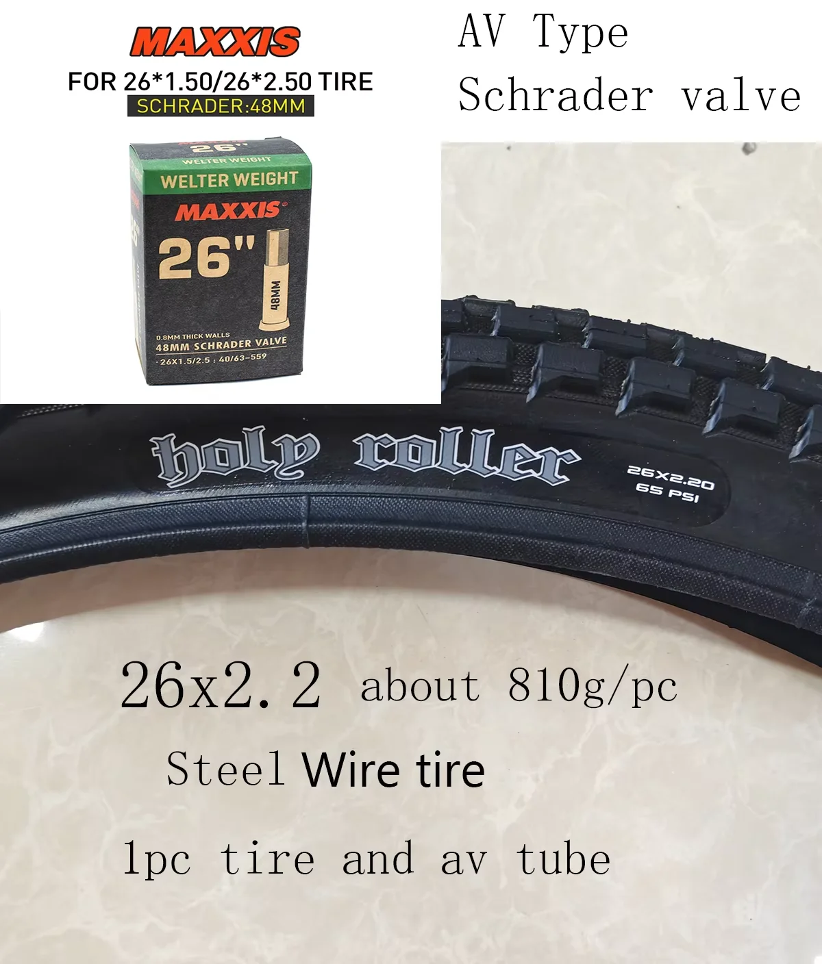 1 st MAXXIS 26 Heilige Roller 26*2.4 26*2.2 24*2.4 BMX Fietsband Straat Chocolade loopvlak Klimmen Staaldraad Band Fietsband