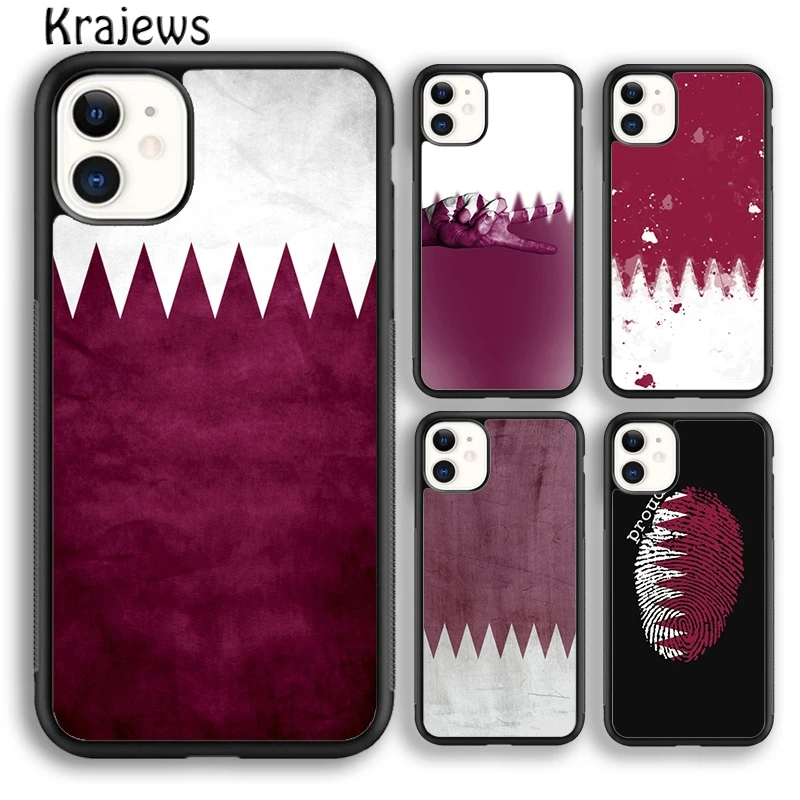 Qatar Flag National Banner Phone Case Cover For iPhone 16 15 14 plus XS XR 11 12 mini 13 pro max coque Shell Fundas