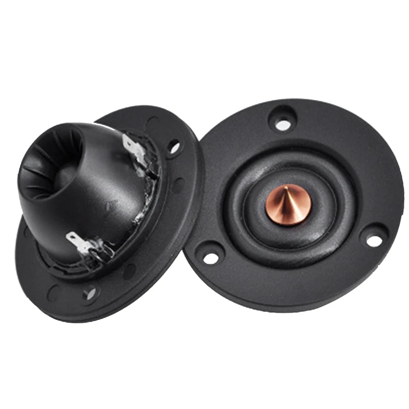 Imagem -03 - Dome Unidade Speaker Tweeter Diafragma de Seda Chinês Neodímio Agudos Carro Home Theater Durável Tweeter 4ohm Pcs Preto