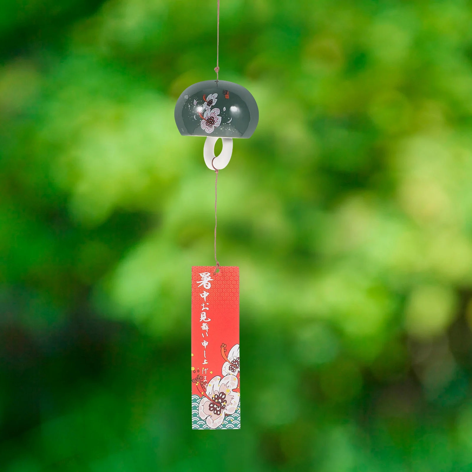 

Decorative Ceramic Wind Chime Japanese Style Hanging Wind Bells for Home Garden Balcony Outdoor Window Decoration Pendant