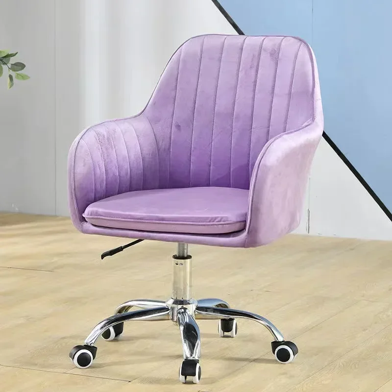 Removable colorful silla de oficina de mujer rosa pink swivel office seating chair