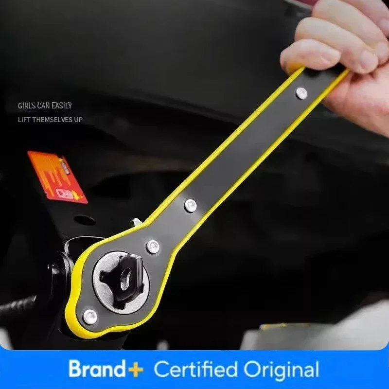車の省力ジャッキラチェットレンチシザージャッキガレージタイヤホイールラグレンチハンドル省力レンチ車の修理ツール