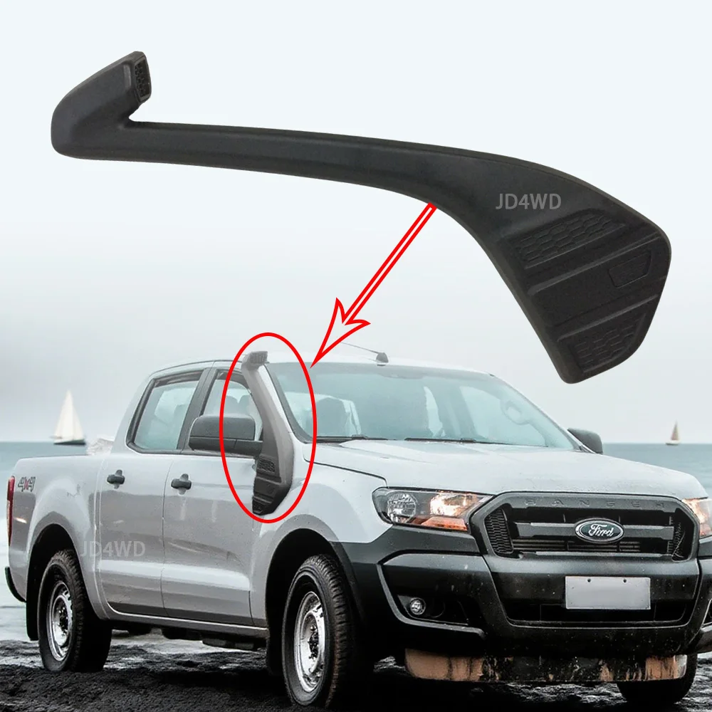 Pickup Car Air Intake Snorkel Kit For 2015-2022 Ford Ranger T7 T8 MK2 MC UTE XLT PX Wading Breath Hose Pipe 4x4 Car Accessories