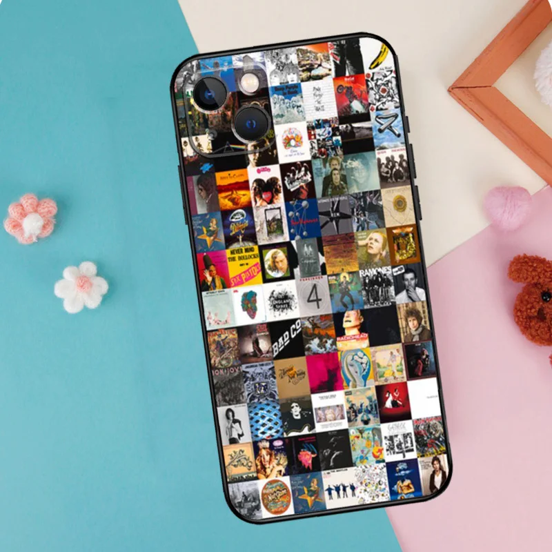 Classic Rock Vinyl Records Phone Case For iPhone 14 13 12 Mini 11 Pro Max SE 2020 6 7 8 Plus X XS Max XR Cover Shell