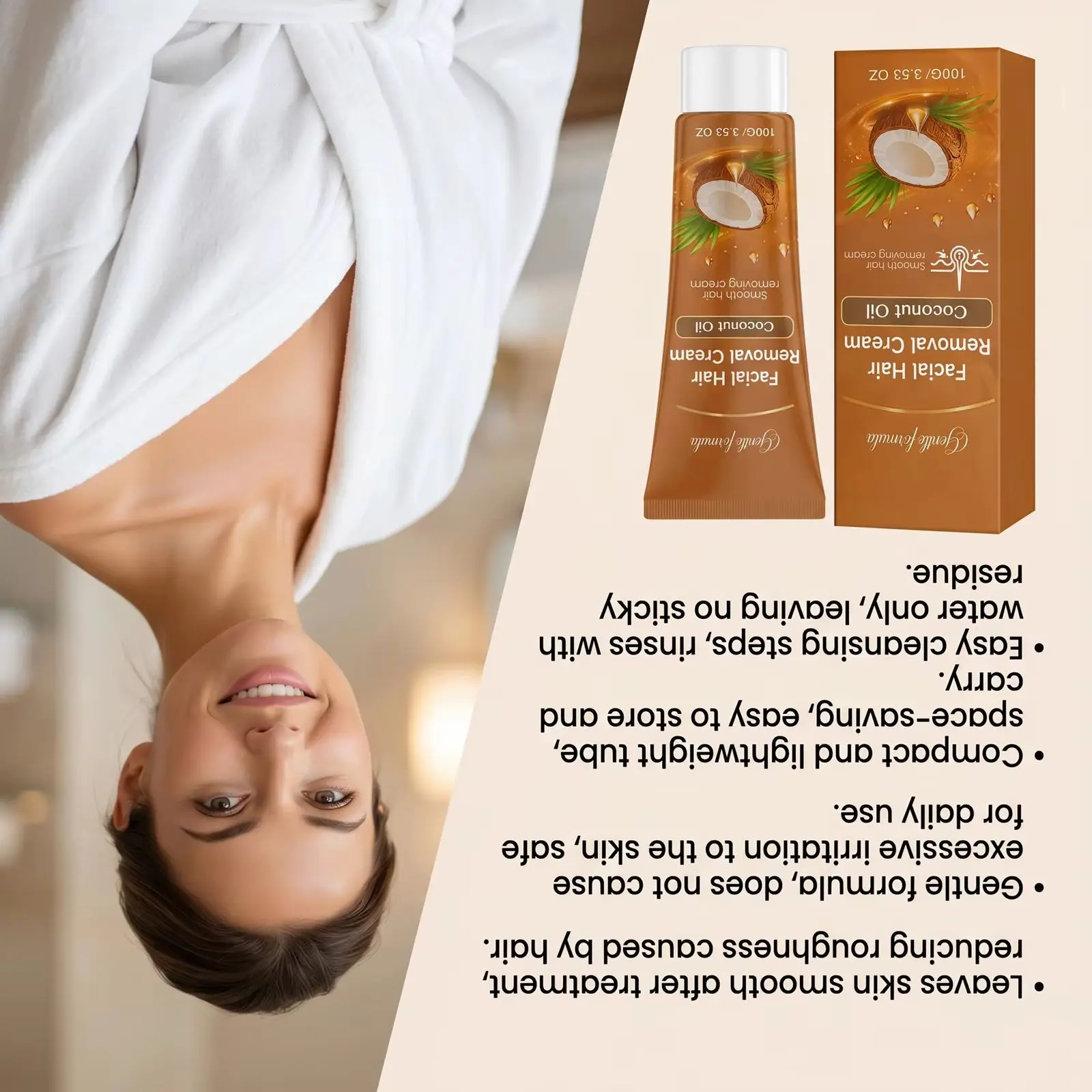 Coconut Oil Hair Removal Cream Gentle Non-Irritating Growth Inhibition Suitable For Armpits Lips Arms Legs Private Parts Etc New