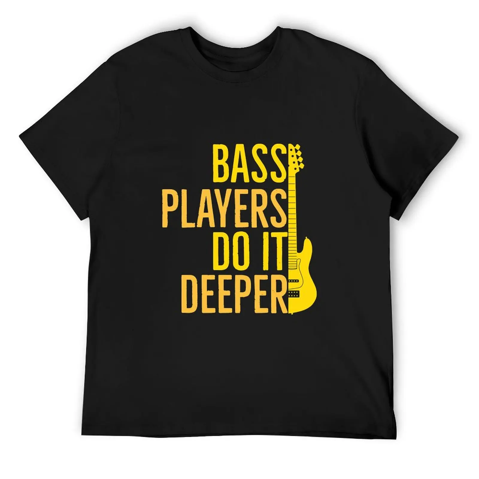 

Bass Players Do It Deeper Funny Guitarist Gift T-Shirt graphic tee shirt blacks anime t shirts mens clothes