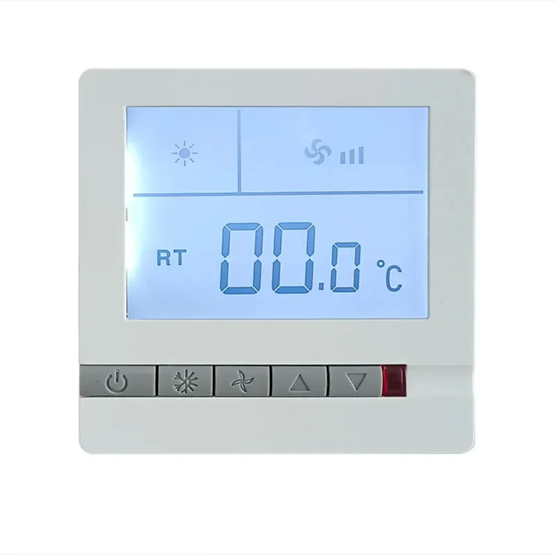 Thermostat numérique de commutateur de panneau de climatisation, fonction de refroidissement, chauff