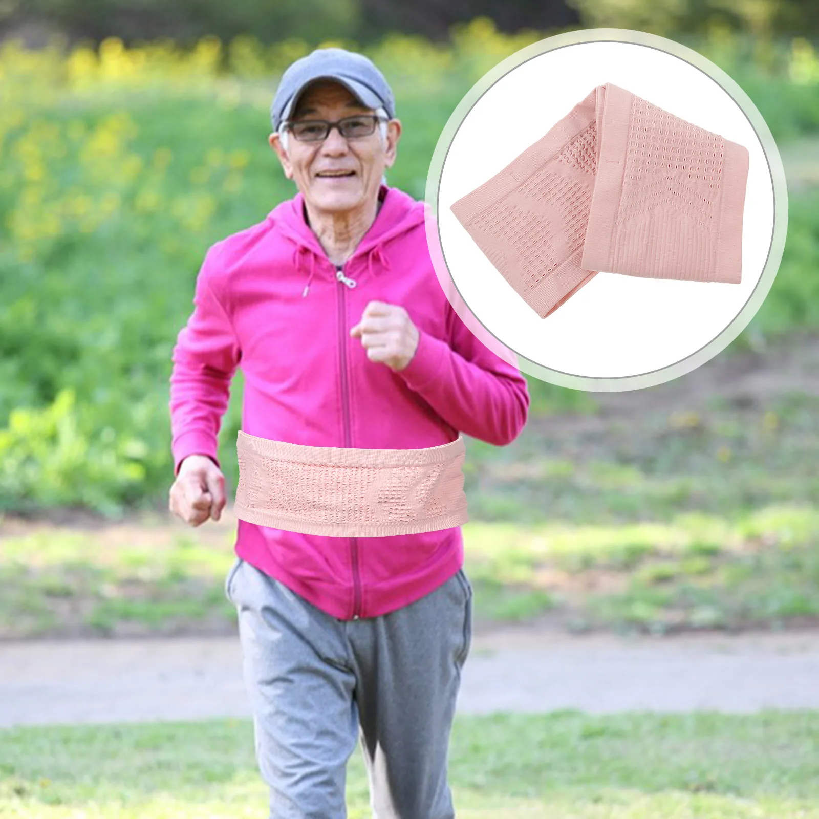 

Running Belt Pink L Size Breathable Mesh Running Waist Pack Adjustable Phone Holder Sports Pouch Gym Outdoor Sports Activities