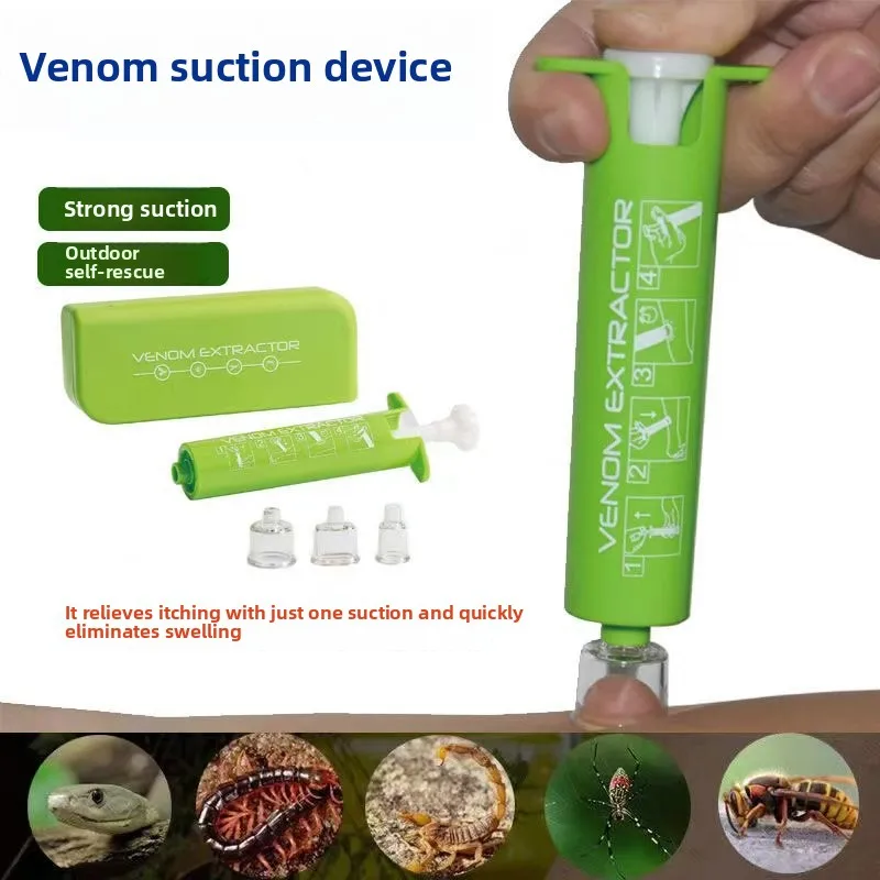 Bite Sucker Promote Healing Vacuum Negative Pressure Bite Extractor Tool for Outdoor Backpacking Bite Extractor Suction Tool