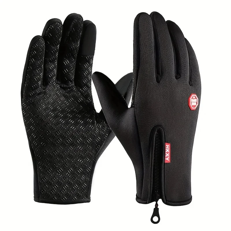 AliExpress Lotank Autumn Winter Touchscreen Warm Gloves Men Women Anti Slip Zipper Water-Repellent Windproof Outdoor Gloves Cycling Camping Sport