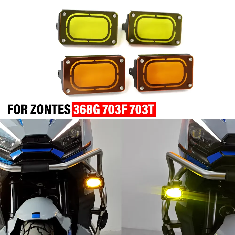 Motorrad-Scheinwerferschutz für ZONTES 368G 368-G 703F 703T Zusatzlicht LED-Abdeckung Nebelscheinwerfer Blitzlichtschutz