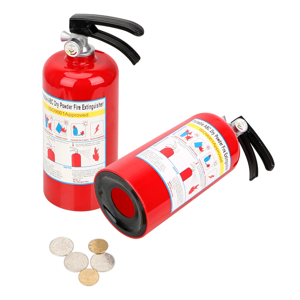 Estintor de incêndio caixas de dinheiro presente de aniversário para crianças criativo moeda cofrinhos caixa de poupança de dinheiro decoração de casa