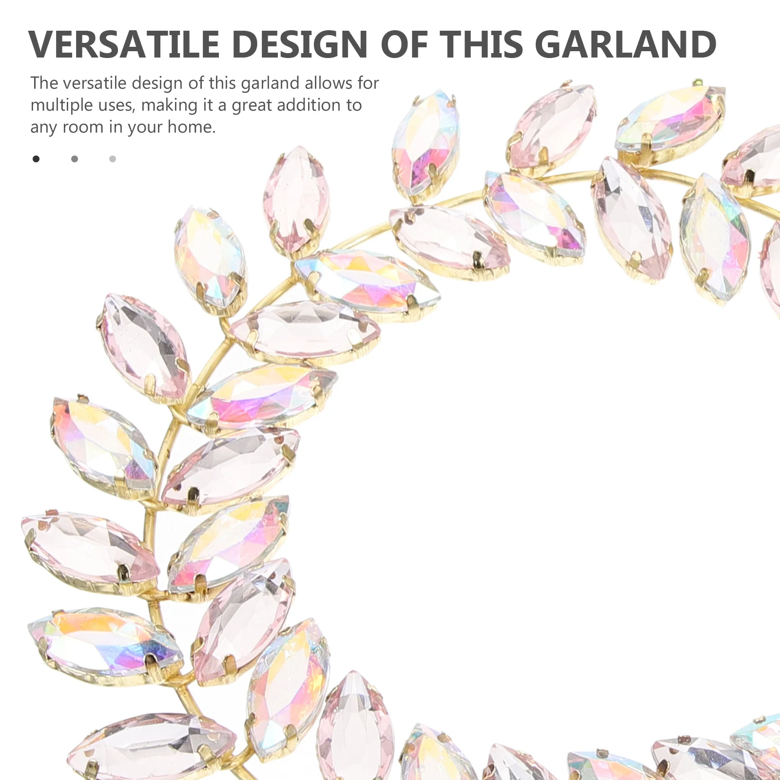 

Artificial Flower Garland Acrylic Hanging Ornament For Door Wall Bedroom Living Room Home Festival Decor