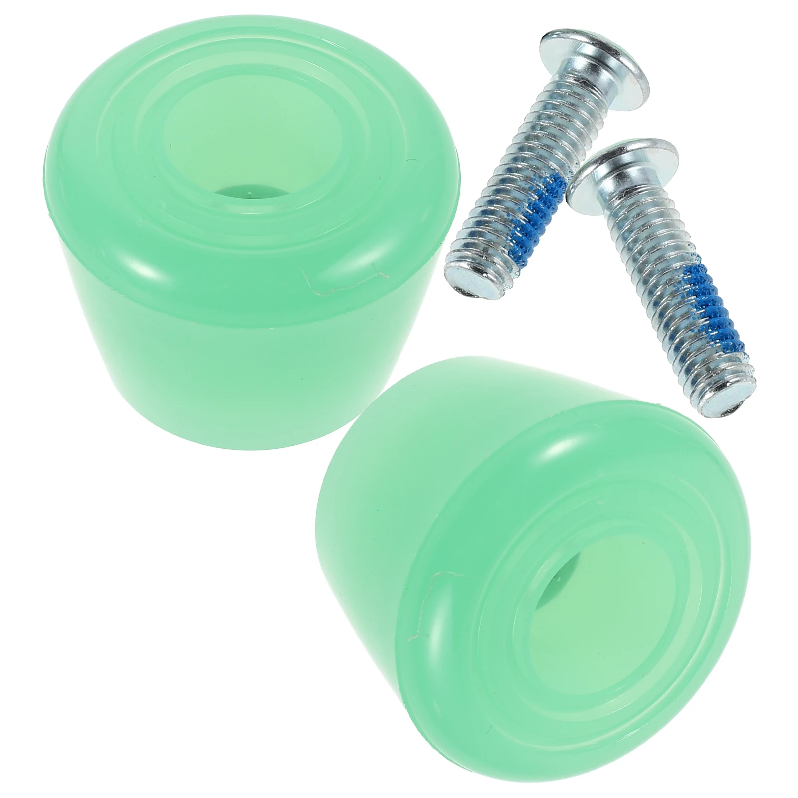 

1 Pair Roller Skate Brake Heads Durable PU Double Row Design Compatible 4 Wheel Skates Kids Skateboard Pads Skate Accessories