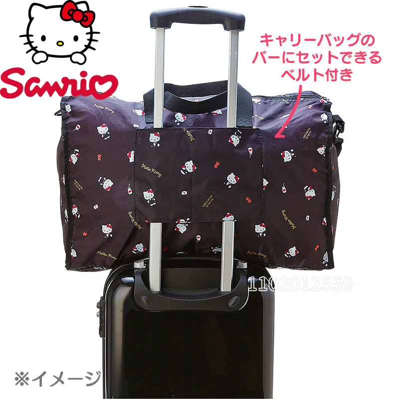 Sanrio Hello Kitt New Portable Travel Bag High Capacity Women\'s Travel Bag Luxury Brand Cartoon Fashion Fitness Bag High Quality