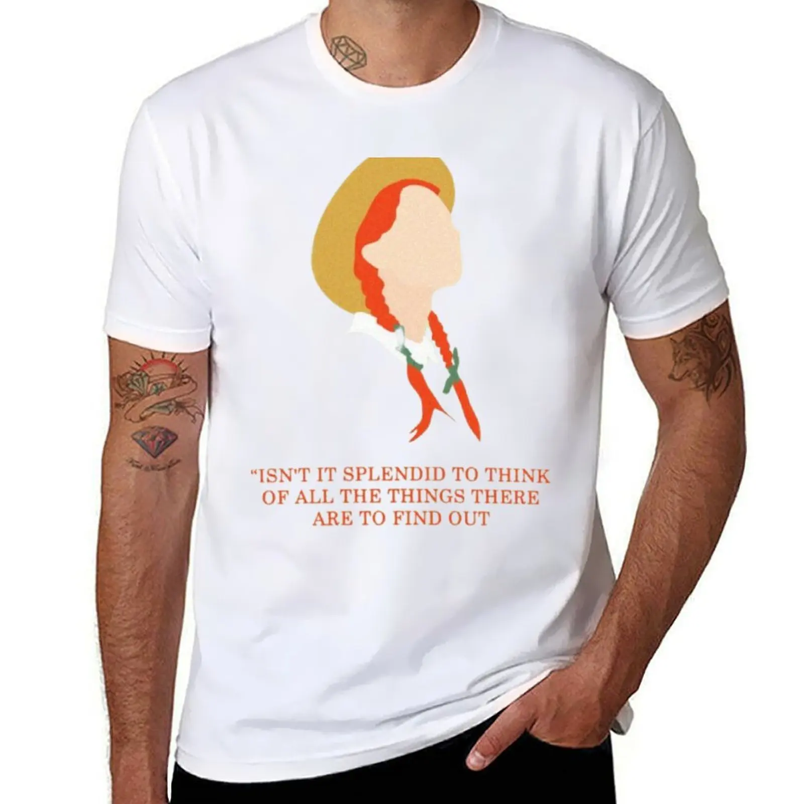 

Anne Of Green Gables Quotes T-Shirt t shirts for man graphic tees t shirts for man pack cotton T-Shirt