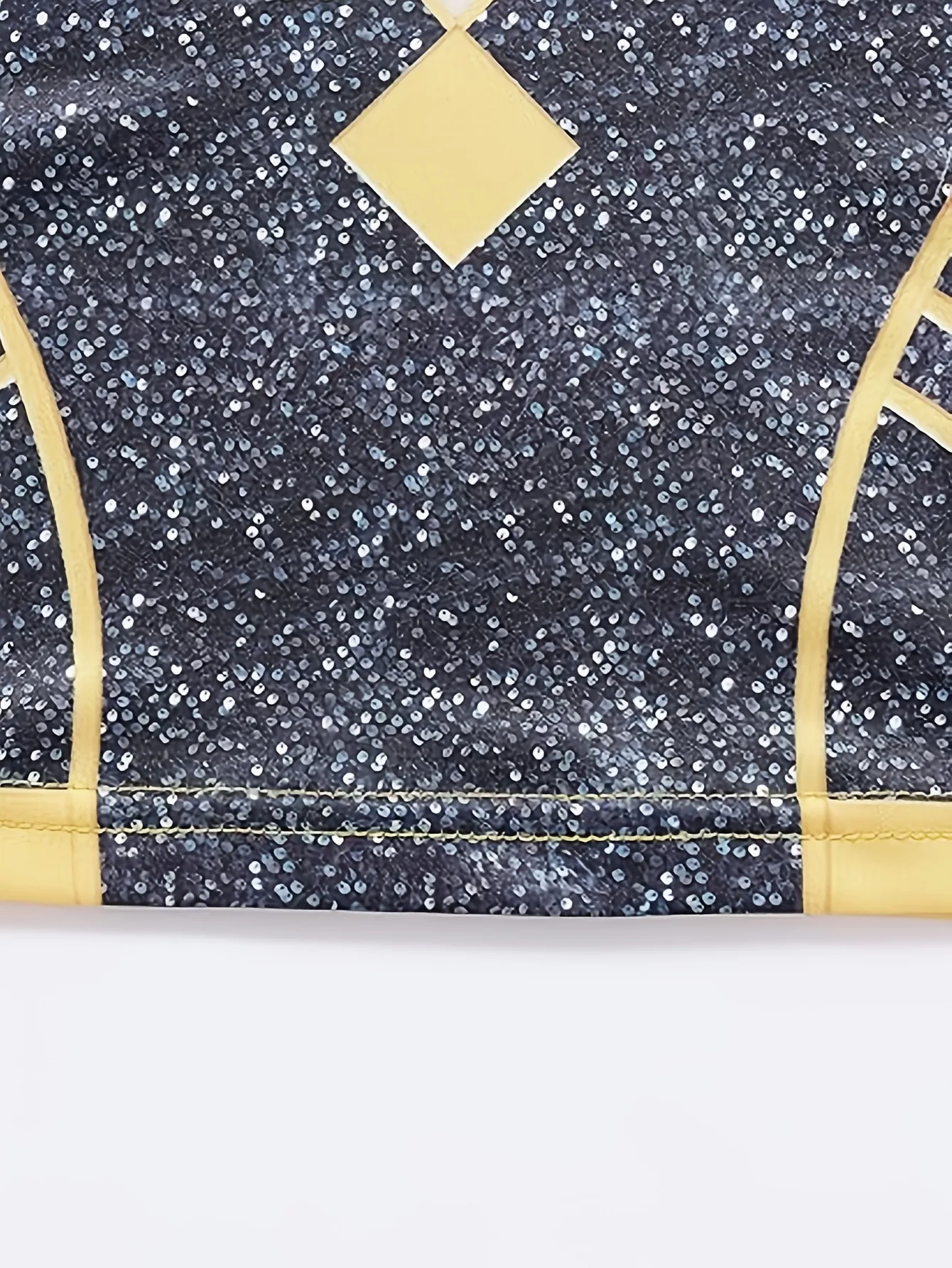 Mädchen 2-Teiliges Glitzerndes Cheerleading Crop Top & Rock Set für Bühnentanz & Cheerleading-Auftritte – Detail 5
