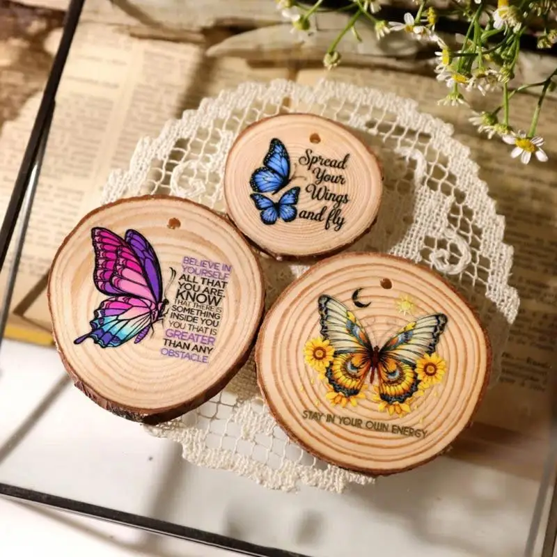 Big Butterfly Rub on Stickers Aesthetic Scrapbooking Flower Craft Supplies Classical Journal Decoration Transfer Sticker