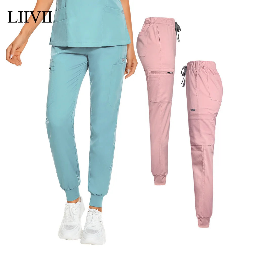 

Summer Medical Clothes Mens Scrub Pants Doctor Uniform Hospital Work Clothing Beautician Work Pants Nursing Jogging Trousers New