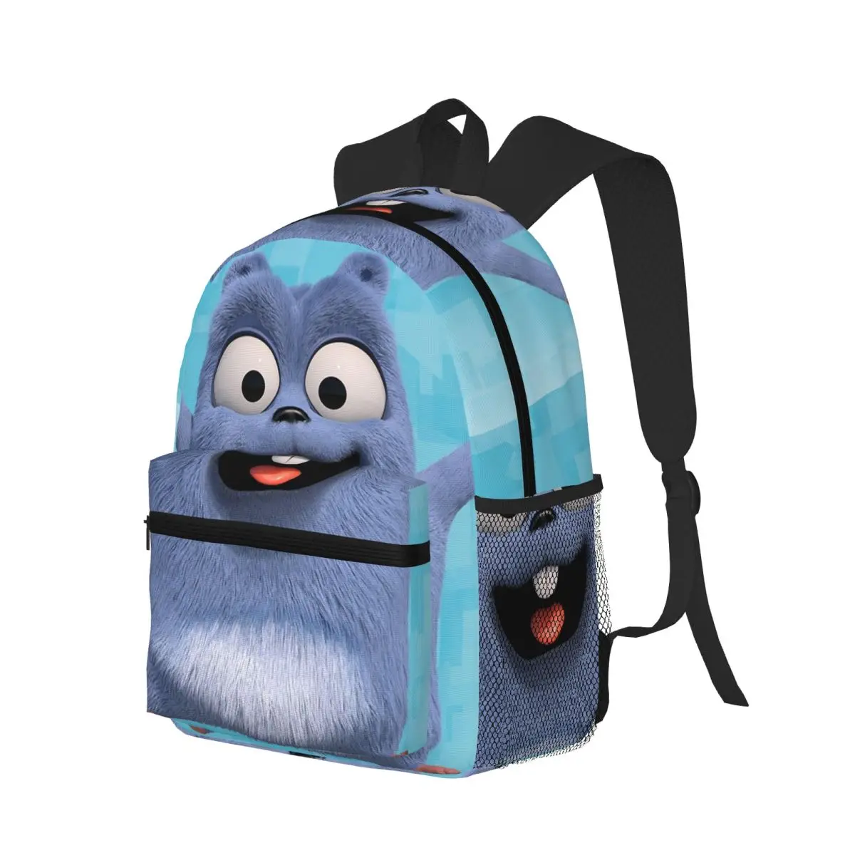 Cute Grizzy And The Lemmings Cartoon Student Backpack School Bag Hiking Travel Daypack for Men Women Bookbag Shoulder Bags
