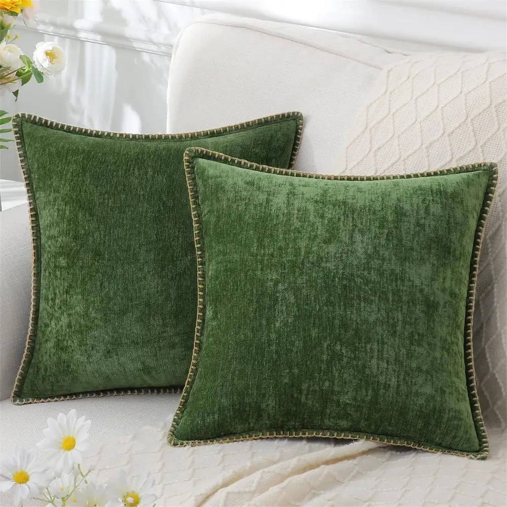 

Чехол для подушки Kitinjoy Chenille Soft Tow 45x45 см из полиэфирного волокна, новый, декоративный, для дома