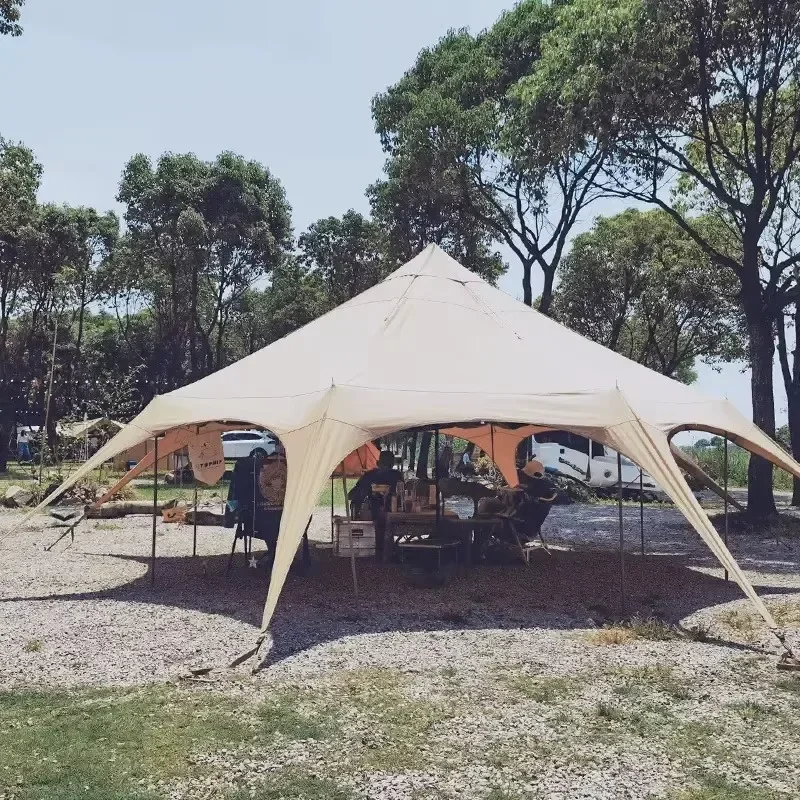 

High Quality Control Family Friendly Glamping Tent Ample Space Camping Outdoor Activities