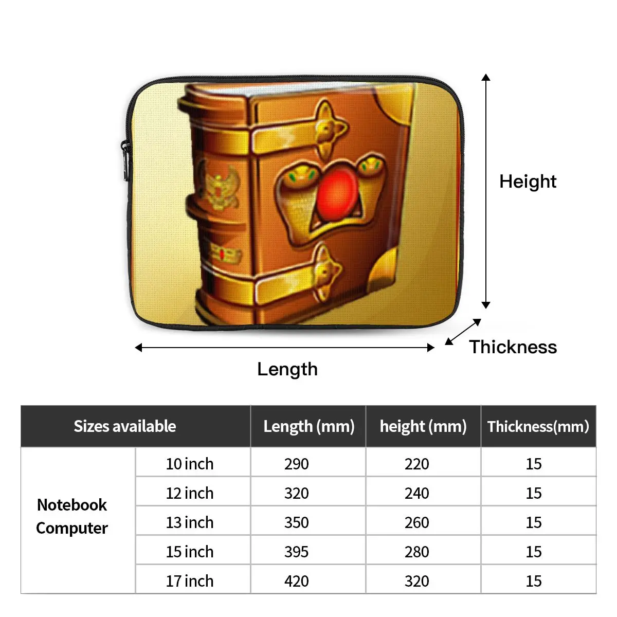 Book Of Ra Game GameingNotebook Laptop Bag Case Pouch For Macbook Air Pro Tablet Shockproof Case Bag