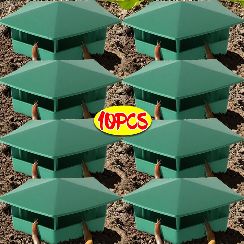 Trampas para Caracoles, Jaula para Babosas de Jardín, Reutilizable, de Plástico, para Capturar Babosas, Trampa para Caracoles para Protección de Plantas en Jardín y Granja