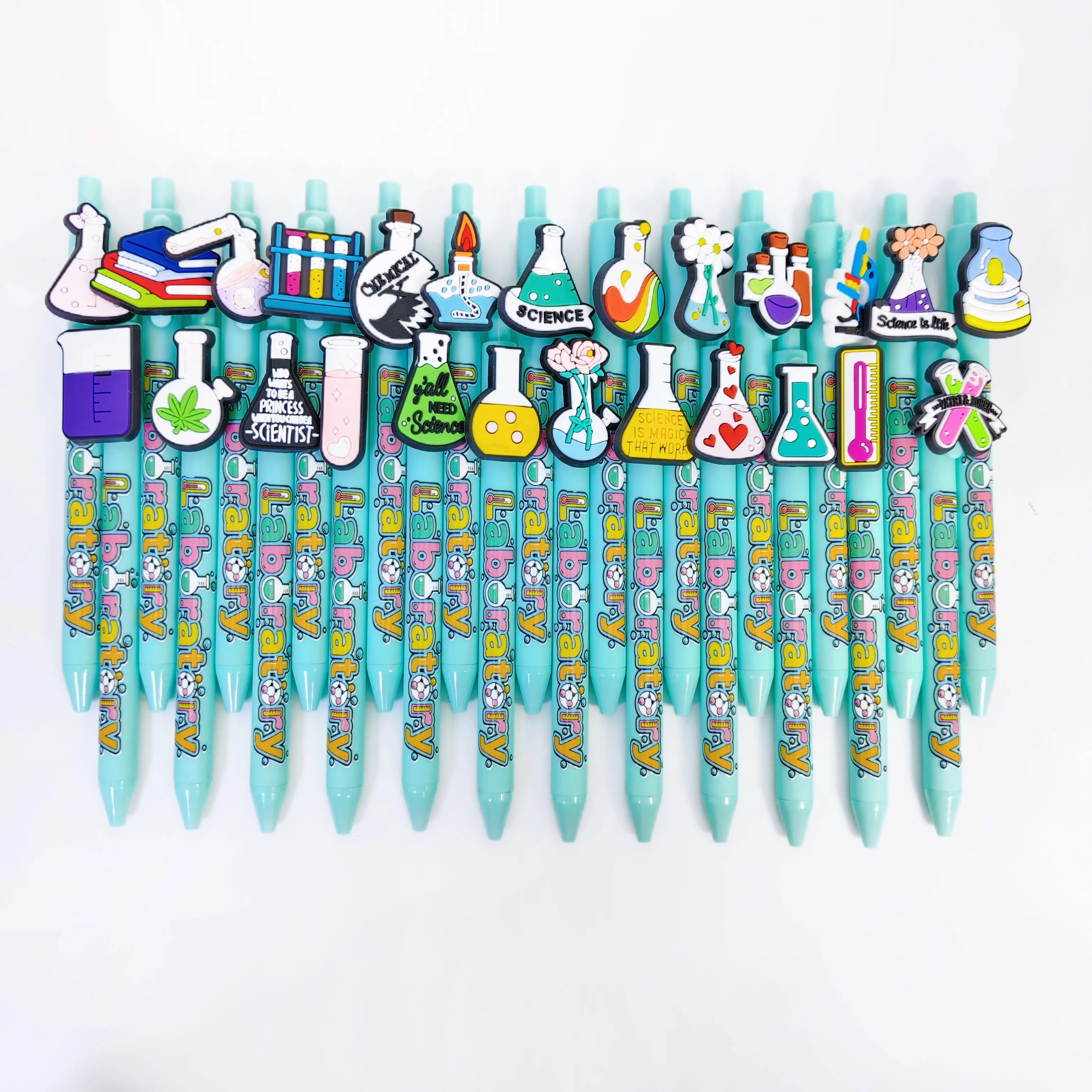 

20 шт./25 шт., химическая лабораторная шариковая ручка, бутылка для научных экспериментов, шариковая ручка, ежедневные канцелярские принадлежности для офиса