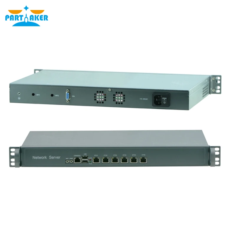 Participante 1u firewall appliance ferragem intel celeron j1900 j4125 com 4 * intel i211 i225 82583v roteador servidor pfsense opnsense