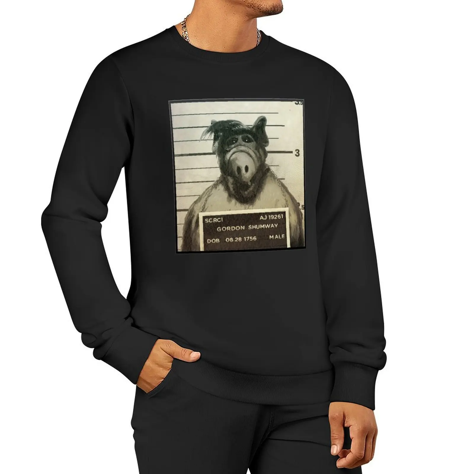 

Alf Mugshot Sweatshirt fashion men men clothes anime clothing sweatshirt male